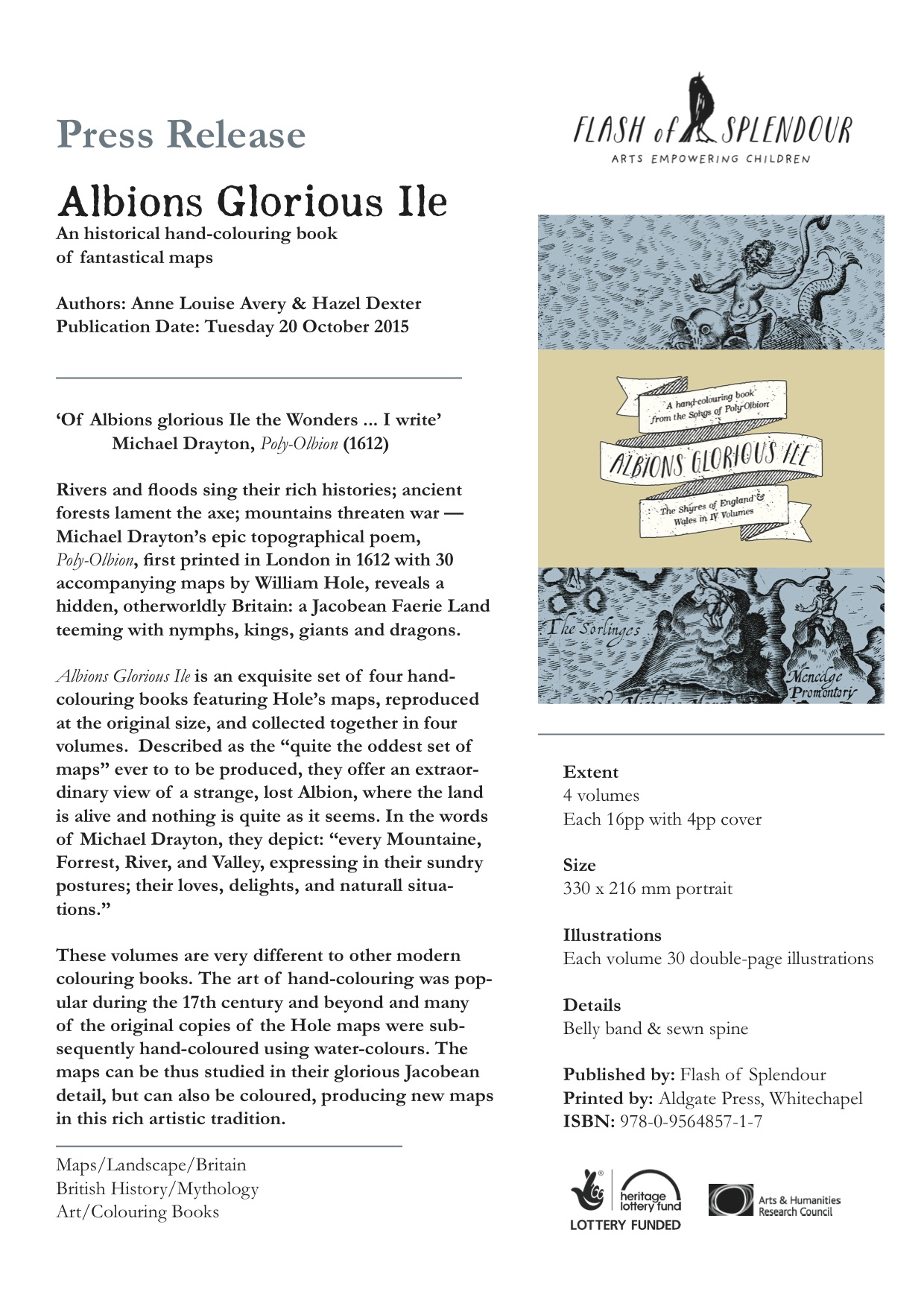 Press Release for Albions Glorious Ile