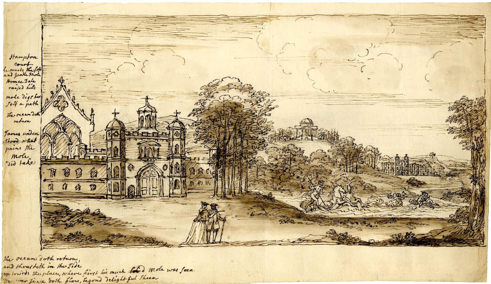 William Kent, Sketch of Hampton Court