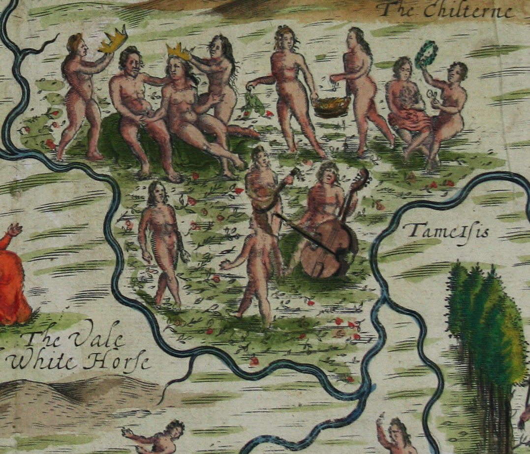 Detail from William Hole, Oxfordshyre, 1612